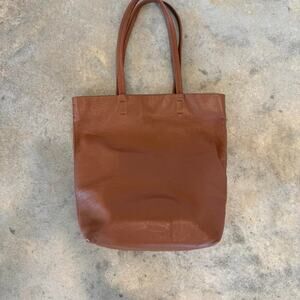 Quince Brown Leather Tote Bag